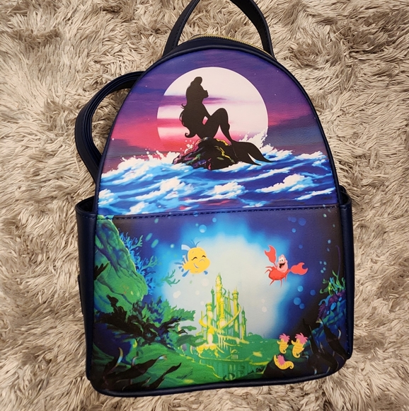 Loungefly Disney Ariel the Little Mermaid Mini Backpack - Picture 1 of 6